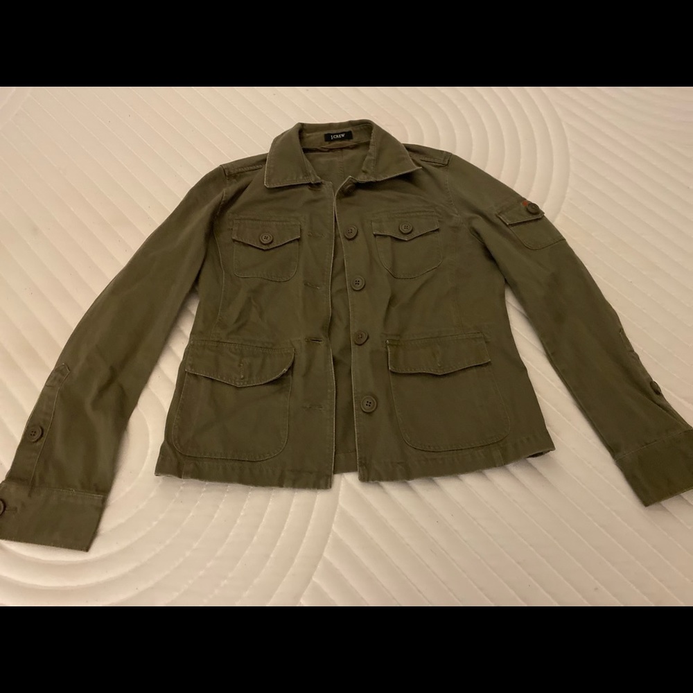 J. Crew army green blazer